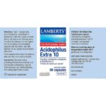 Healthwise Lamberts Acidophilus Extra 10 Caps 60s Label