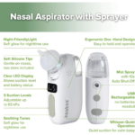 Healthwise Haakaa 2 in 1 Baby Nasal Aspirator with Mist Spray 5.webp